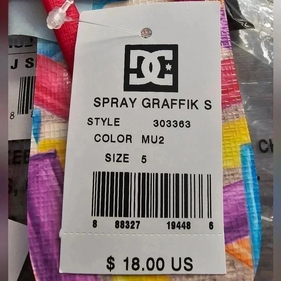 DC~SPRAY GRAFFIK LIGHTWEIGHT FLIP-FLOPS - Picture 7 of 12